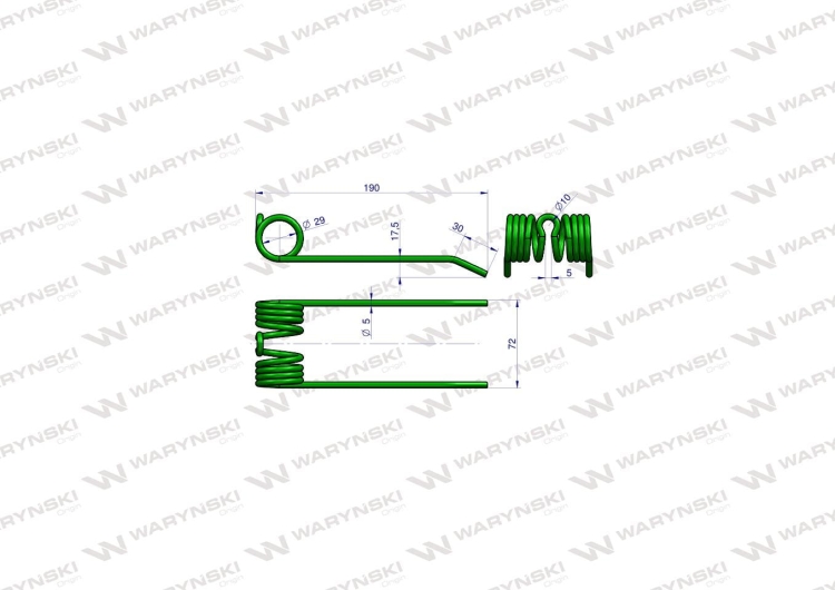 Palec podbieracza zastosowanie Claas 8214211 8603510 Waryński  3