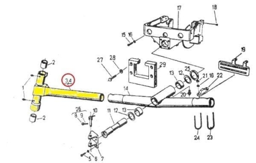 Półoś prawa okrągła C-330/360 2