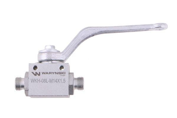 Zawór kulowy hydrauliczny 2-drogowy 2/2 M14x1.5 08L z otworami mocującymi 500 bar Waryński 2