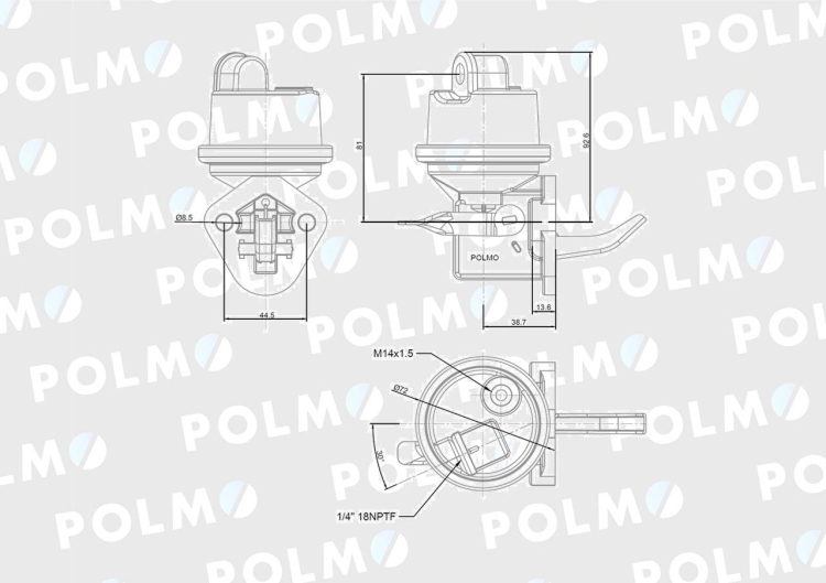 Pompa zasilająca 3904374 POLMO 2