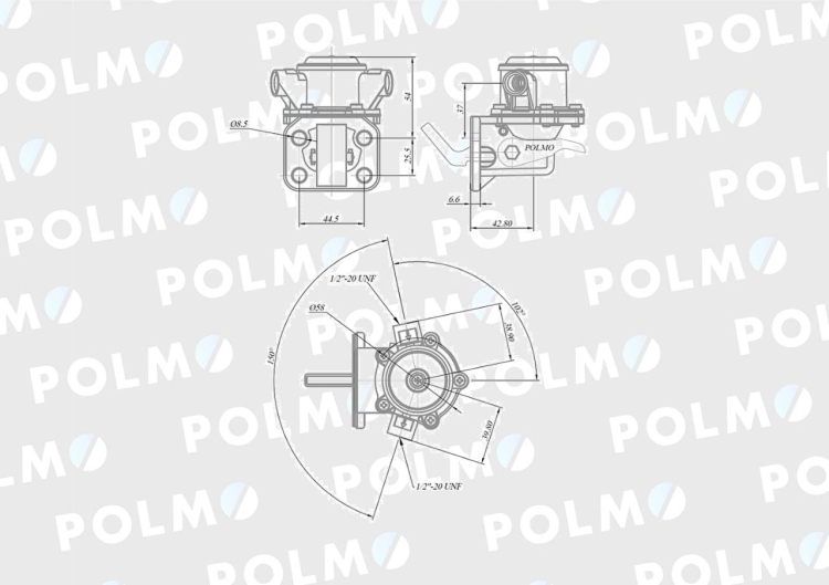 Pompa zasilająca 1447688M91 POLMO 2