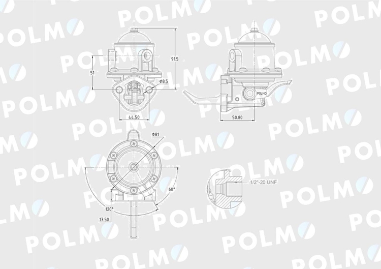 Pompa zasilająca 3637309M91 POLMO 2