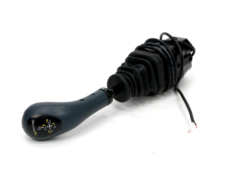 Joystick pod linki zakończone widełkami z 1 przełącznikiem (z przyciskiem na widełki IP-6029 JOYSTIKW) Waryński