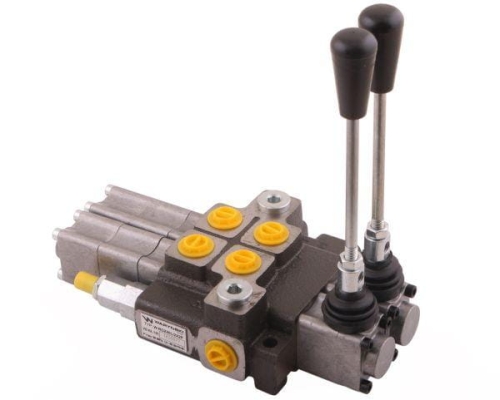 Rozdzielacz hydrauliczny 2-sekcyjny max przepływ 40L (2 sekcje - pływające) Waryński 2