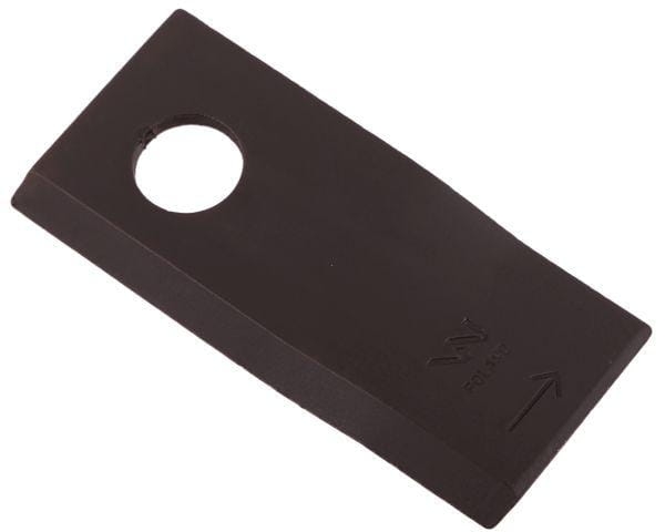 Nóż nożyk kosiarka lewy 105x48x4mm otwór 19 zastosowanie 9492421 Claas WARYŃSKI