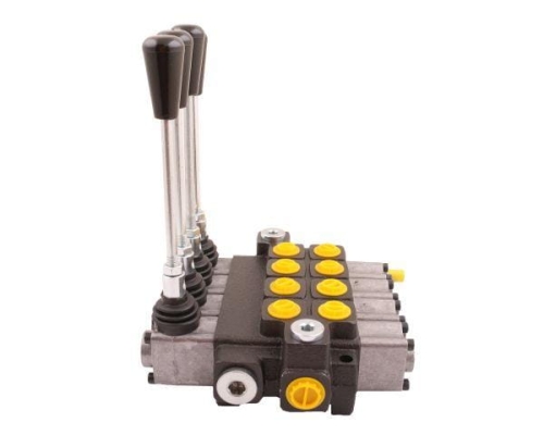 Rozdzielacz hydrauliczny 4-sekcyjny max przepływ 40L Waryński 2