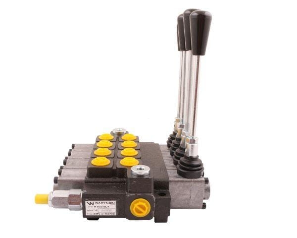 Rozdzielacz hydrauliczny 4-sekcyjny max przepływ 40L Waryński 3
