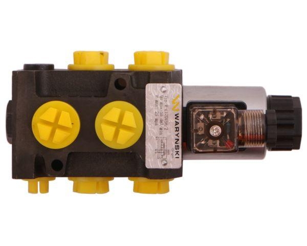 Dzielnik zawór elektrozawór kierunkowy elektromagnetyczny kontroli W-E12DVS6/2 (DVS6/50L) G1/2" 50L (24V DC) Waryński (2)