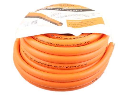 Wąż do środków ochrony roślin (do opryskiwaczy) zbrojony PVC 19X3.5 15bar TEGER