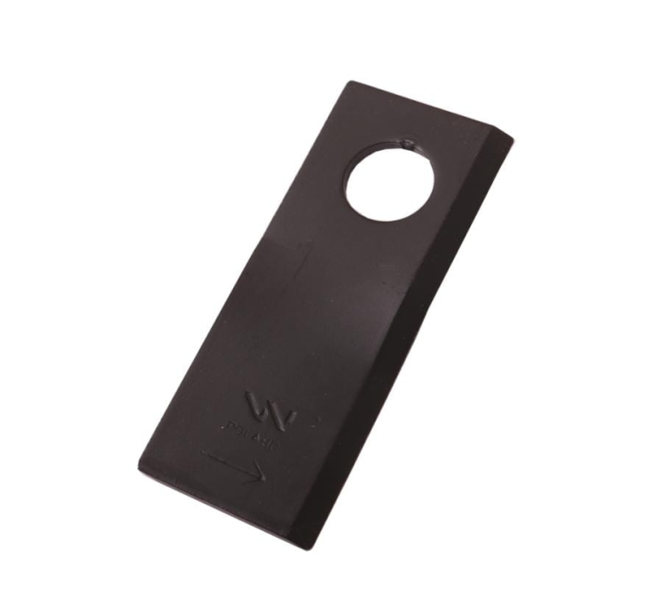 Nóż nożyk kosiarka lewy 100X40X3mm otwór 19 zastosowanie RS 100/3 Sipma WARYŃSKI
