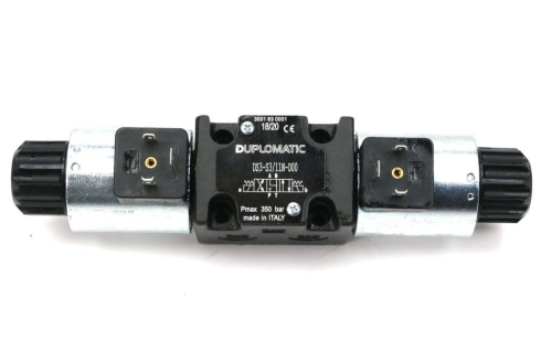 Rozdzielacz (elektrozawór) DS3-S3/11N-D24 24V DC (cewka x 2) Heavy 350bar. 100l/min Duplomatic 2