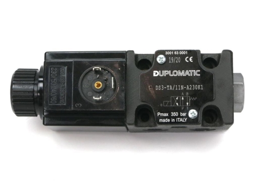 Rozdzielacz (elektrozawór) DS3-TA02/11N-A230K1 230V AC Heavy 350bar 100l/min Duplomatic 2