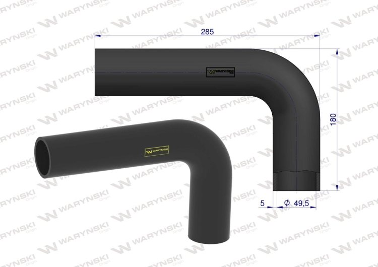 Przewód chłodnicy 3382977M1 WARYŃSKI  2