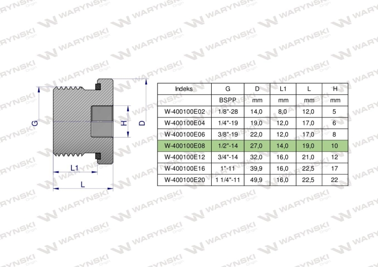 W-400100E08