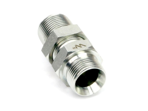 Złączka hydrauliczna calowa grodziowa BB 1/8" BSP z przeciwnakrętką (XSV) Waryński 2