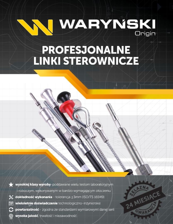 Linka - Licznik MTG (motogodzin) L-1570mm T-25 Waryński 3