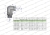 Kolanko hydrauliczne nastawne BB M12x1.5 06L x 1/8" BSP z regulacją Waryński 2