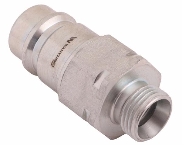 Szybkozłącze hydrauliczne wtyczka z eliminatorem ciśnienia M18x1.5 gwint zew. EURO (9100818W) (ISO 7241-A) Waryński 4