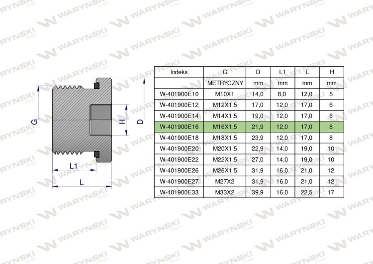 W-401900E16