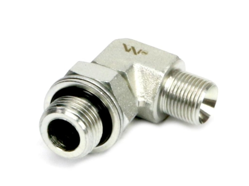 Kolanko hydrauliczne nastawne calowe BB 1/4" x 3/8" BSP z regulacją Waryński