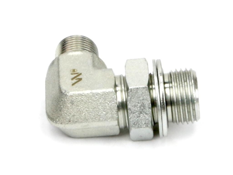 Kolanko hydrauliczne nastawne calowe BB 1/4" x 3/8" BSP z regulacją Waryński 3