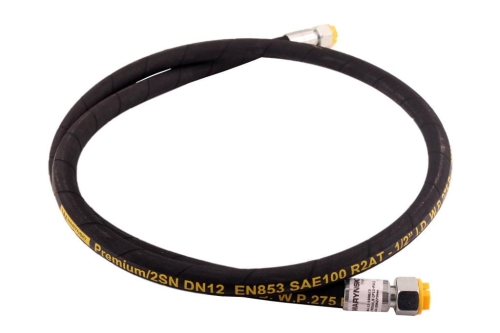 Przewód hydrauliczny 275 bar gwint M22x1.5 proste L-1900mm DN12-2SN (AA-13-1900; P11P11) 27.5MPa Waryński