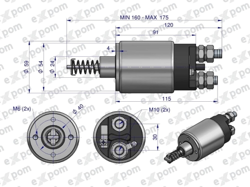 Wyłącznik ( włącznik) rozrusznika WE11a 962.001.0. 4665713 C-330 C-360 EXPOM eu 2