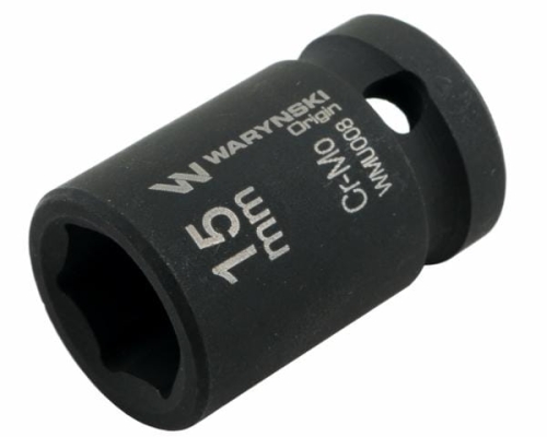 Nasadka udarowa sześciokątna 1/2" 15 mm CrMo DIN 3129 Waryński
