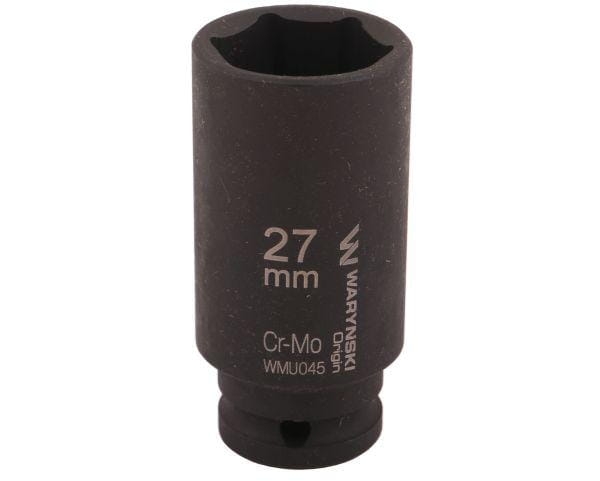 Nasadka udarowa sześciokątna długa 1/2" 27 mm CrMo DIN 3129 Waryński 2