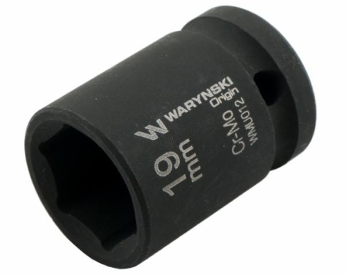 Nasadka udarowa sześciokątna 1/2" 19 mm CrMo DIN 3129 Waryński