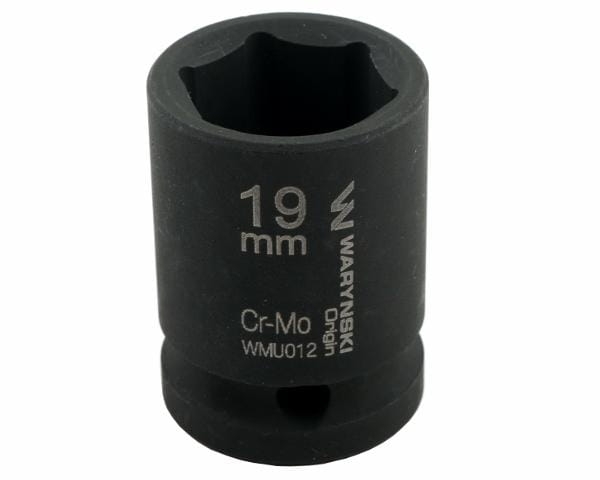Nasadka udarowa sześciokątna 1/2" 19 mm CrMo DIN 3129 Waryński 3