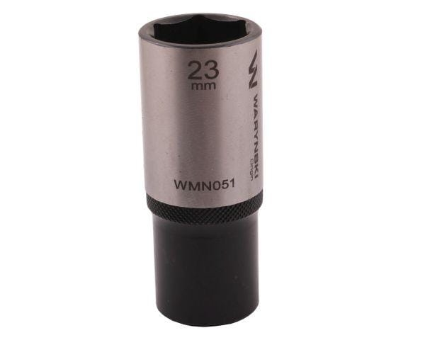 Nasadka sześciokątna 1/2" 23 mm długa CrV50BV30 DIN 3124 Waryński