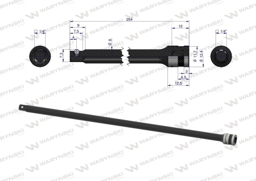 Przedłużka 1/4" 250 mm Waryński 2