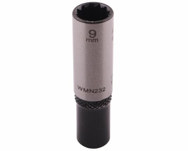 Nasadka dwunastokątna 1/4" 9 mm długa CrV50BV30 DIN 3124 Waryński  3