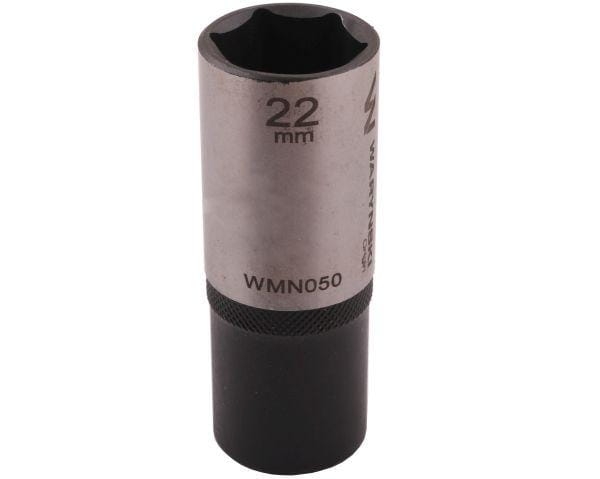 Nasadka sześciokątna 1/2" 22 mm długa CrV50BV30 DIN 3124 Waryński 2