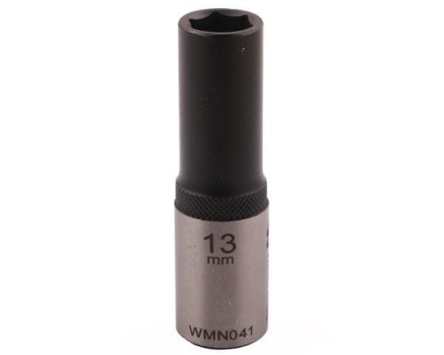 Nasadka sześciokątna 1/2" 13 mm długa CrV50BV30 DIN 3124 Waryński
