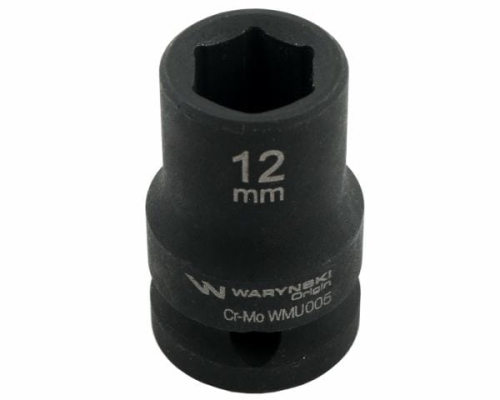 Nasadka udarowa sześciokątna 1/2" 12 mm CrMo DIN 3129 Waryński