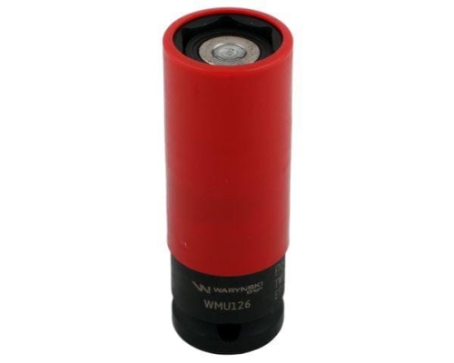 Nasadka udarowa 1/2 z magnesem do felg aluminiowych 21mm Waryński 2