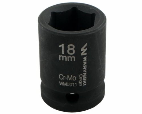 Nasadka udarowa sześciokątna 1/2" 18 mm CrMo DIN 3129 Waryński 2
