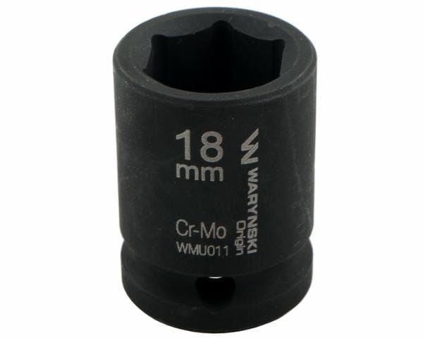 Nasadka udarowa sześciokątna 1/2" 18 mm CrMo DIN 3129 Waryński 2