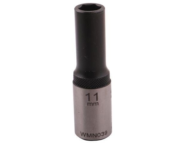 Nasadka sześciokątna 1/2" 11 mm długa CrV50BV30 DIN 3124 Waryński