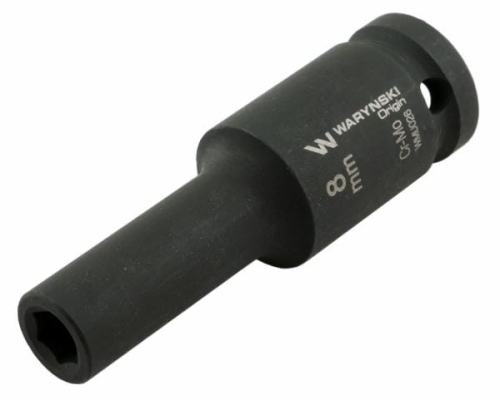 Nasadka udarowa sześciokątna długa 1/2" 8 mm CrMo DIN 3129 Waryński 2
