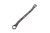 Klucz oczkowy odsadzony 18 x 19 mm CrV standard ASME B107.9 Waryński