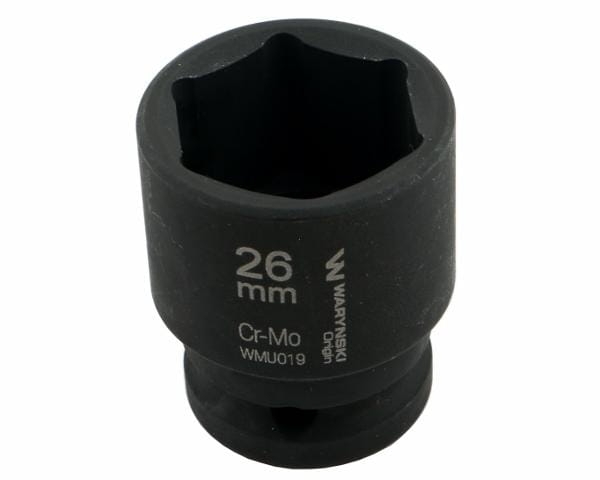 Nasadka udarowa sześciokątna 1/2" 26 mm CrMo DIN 3129 Waryński