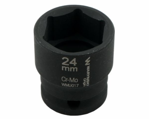 Nasadka udarowa sześciokątna 1/2" 24 mm CrMo DIN 3129 Waryński