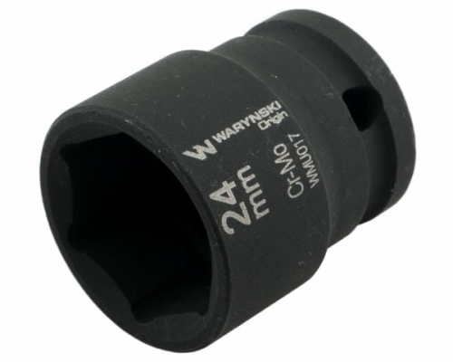 Nasadka udarowa sześciokątna 1/2" 24 mm CrMo DIN 3129 Waryński 2