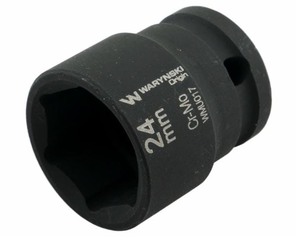 Nasadka udarowa sześciokątna 1/2" 24 mm CrMo DIN 3129 Waryński 2