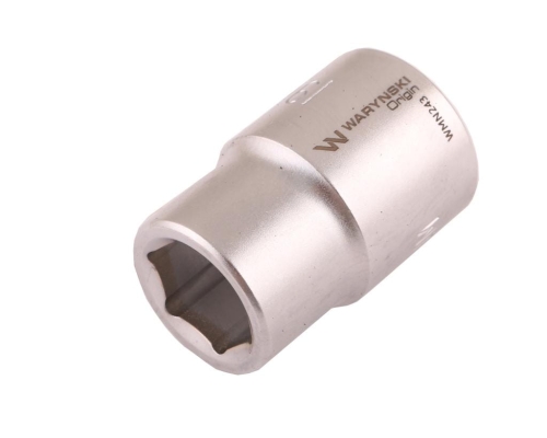 Nasadka sześciokątna 3/4" 19 mm CrV50BV30 DIN 3124 Waryński