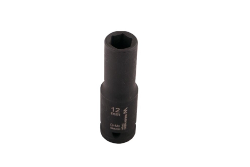 Nasadka udarowa sześciokątna długa 1/2" 12 mm CrMo DIN 3129 Waryński 2