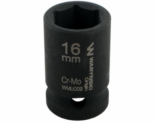 Nasadka udarowa sześciokątna 1/2" 16 mm CrMo DIN 3129 Waryński 2